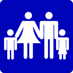 family icon blue dark