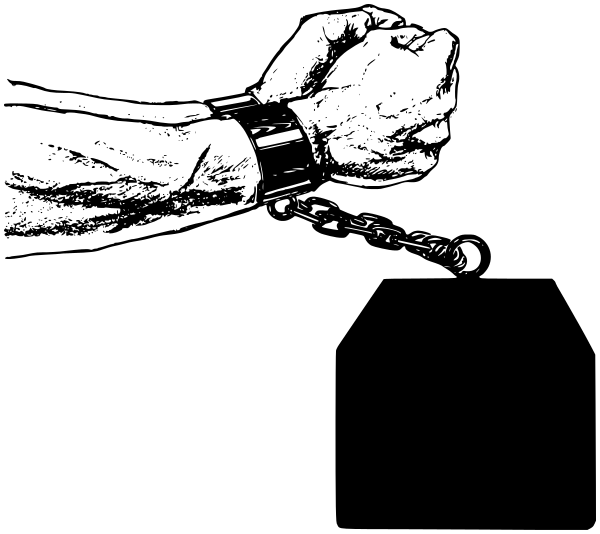 prisoner in chains