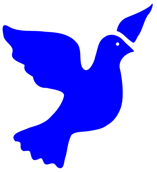 peace dove blue