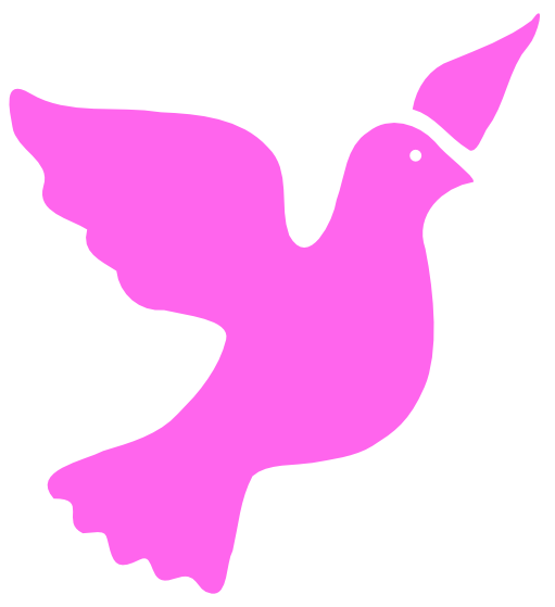 peace dove pink