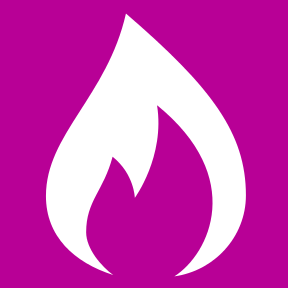 fire icon purple