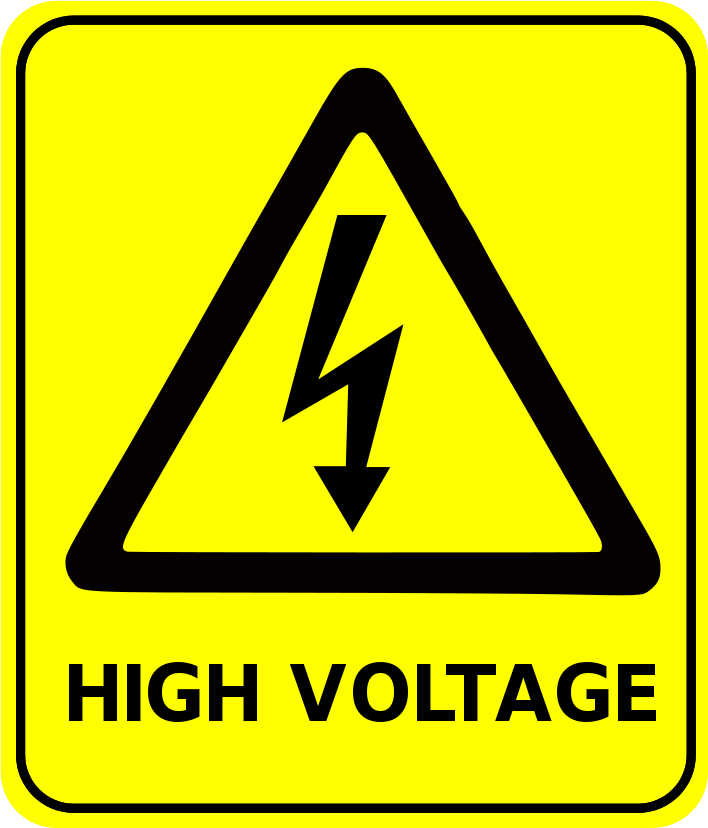 safety sign high voltage