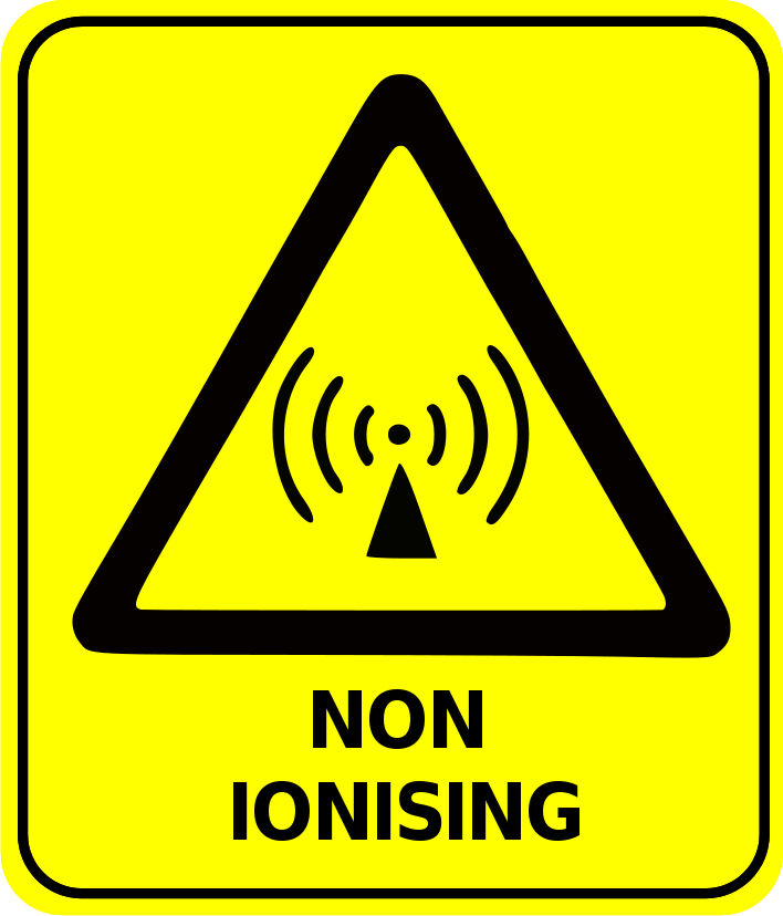safety sign non ionising