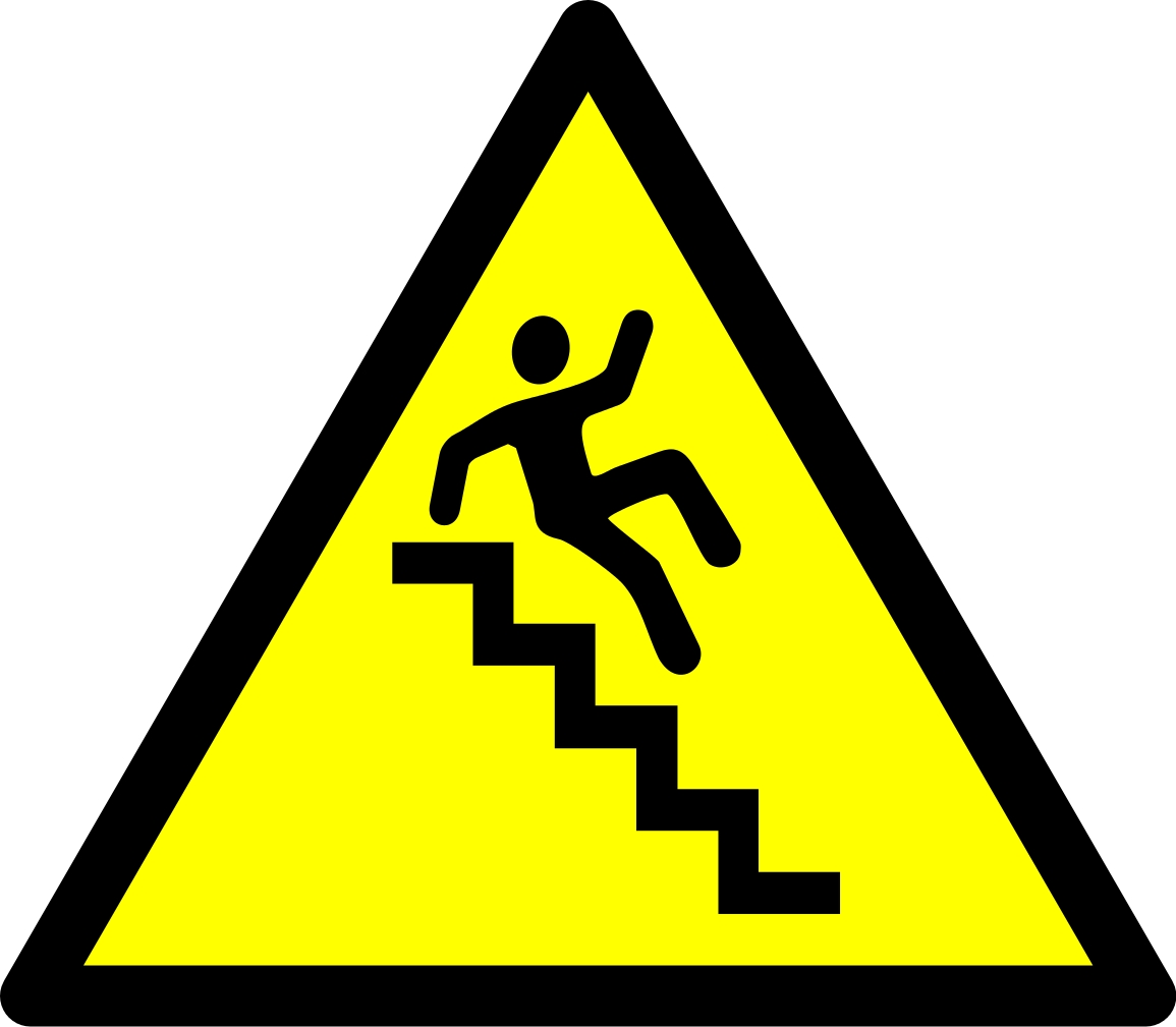 caution stairs