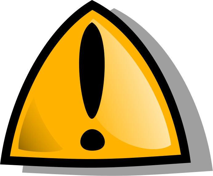 warning rounded triangle