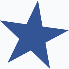basic 5 point star blue