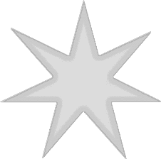 7 pointed star gold