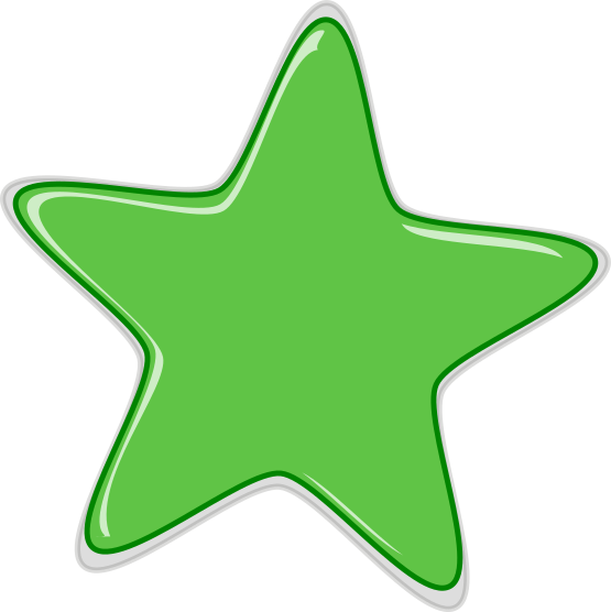 star glossy green