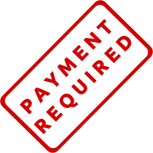 stamp payment required bold
