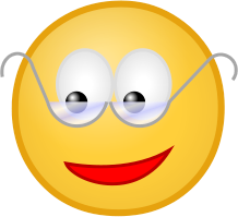 smiley with glasses small