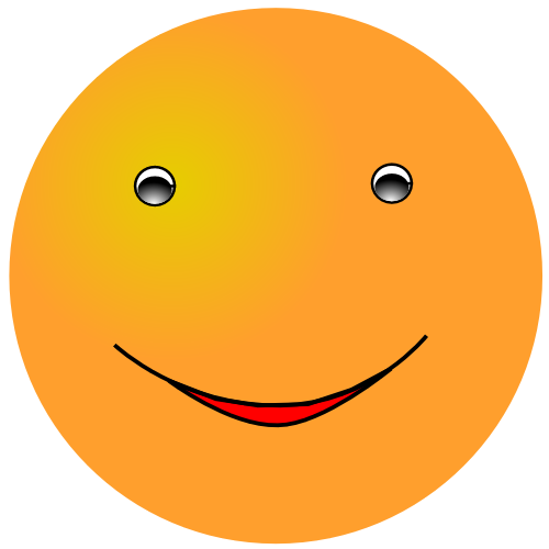 orange smiley smile