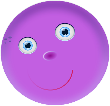 purple happy smiley