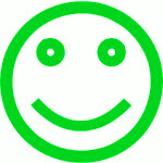 smiley face simple green
