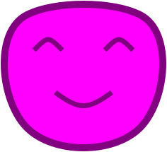smiley pink screen