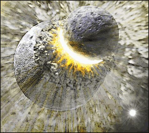 asteroids collide