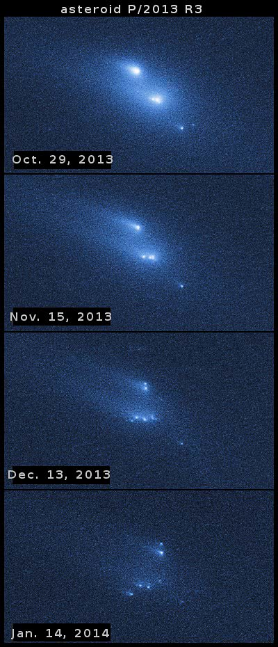 asteroid P2013 breakup