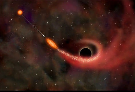 supermassive black hole tearing apart star