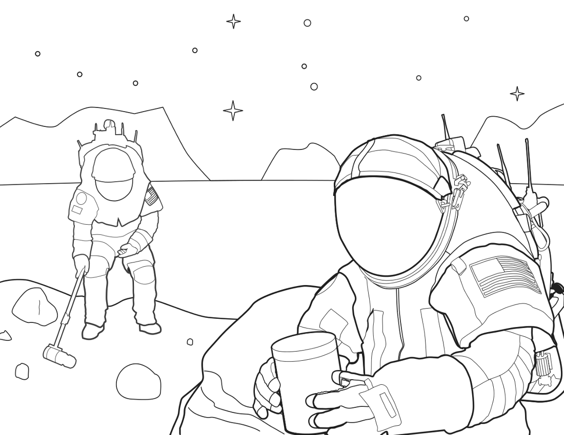 spacewalk coloring