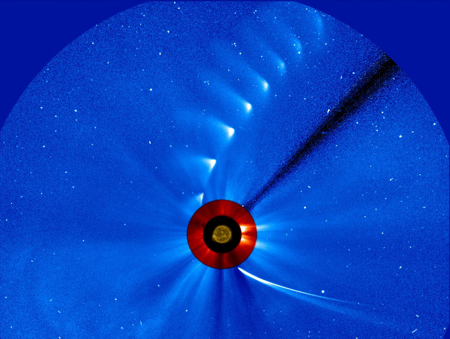 ISON passes by sun