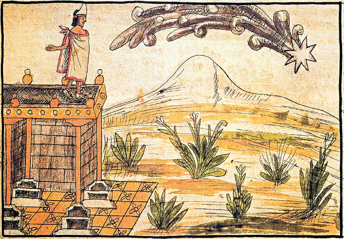 Aztec viewing comet c 1519