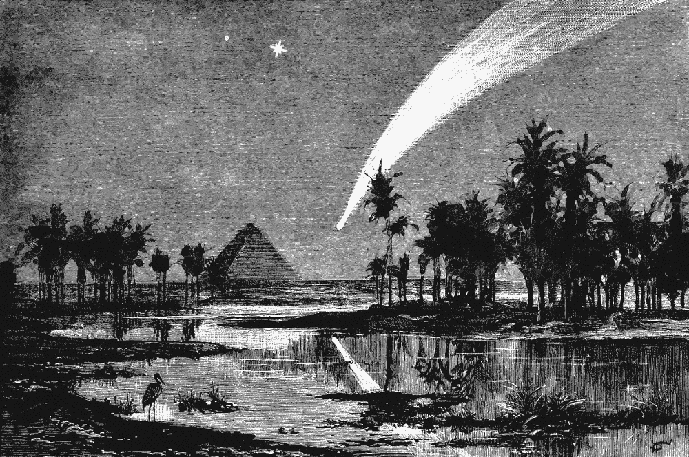 Comet pyramids 1843