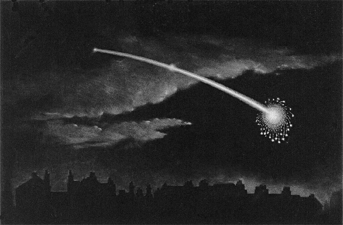 comet over England 1850