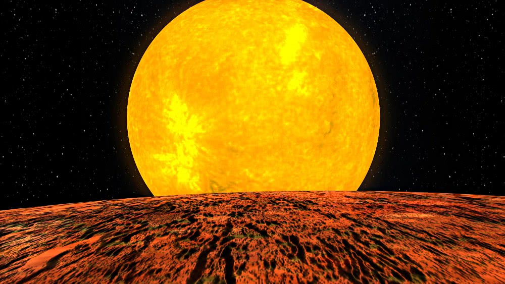 view above Kepler 10b