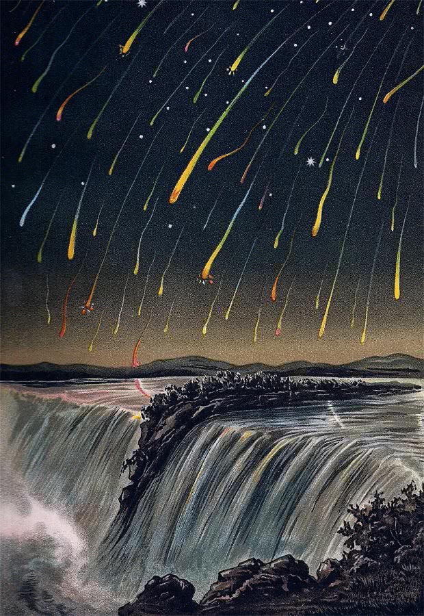 Leonid meteor storm 1883