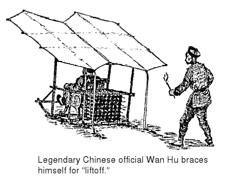 Chinese rocket experiment Wan Hu