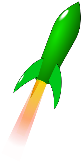 launching rocket green