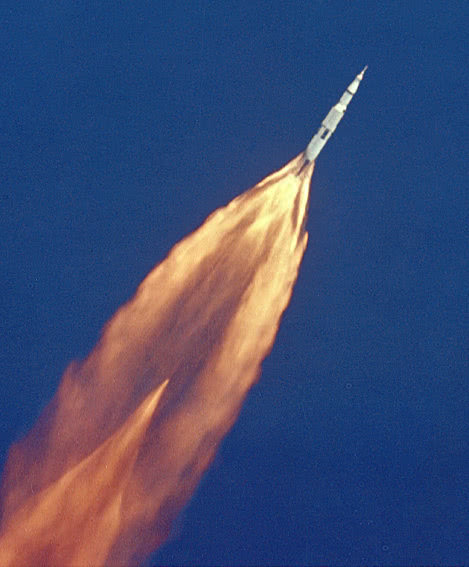 Apollo 11 shortly after launch