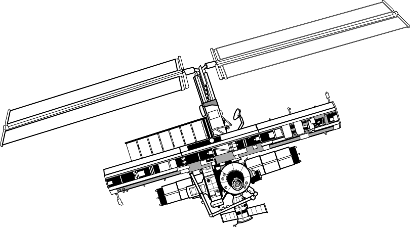 International Space Station lineart