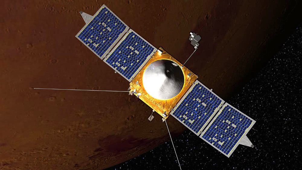 maven spacecraft in orbit