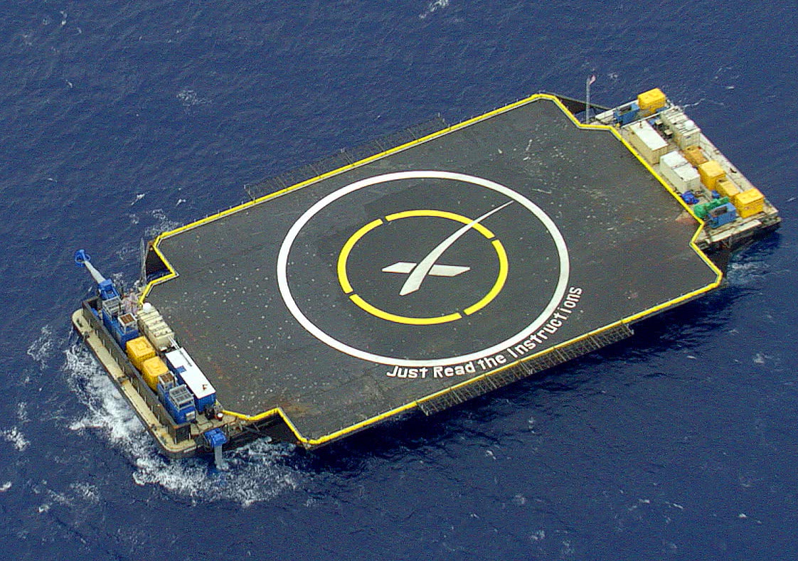 JTRI SpaceX mobile landing platform