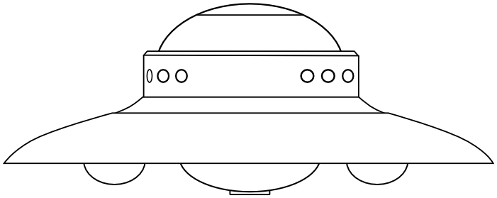 UFO saucer outline