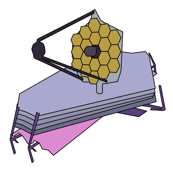 Webb telescope clipart