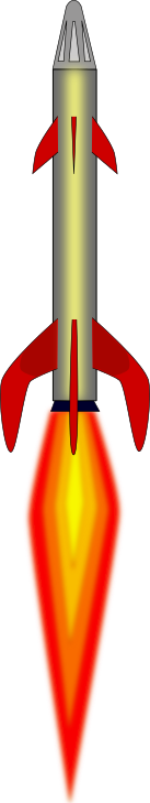 rocket launch clipart 2