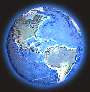 earth w blue glow NASA