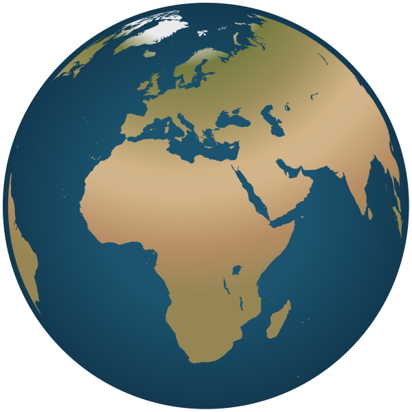 globe Europe Africa