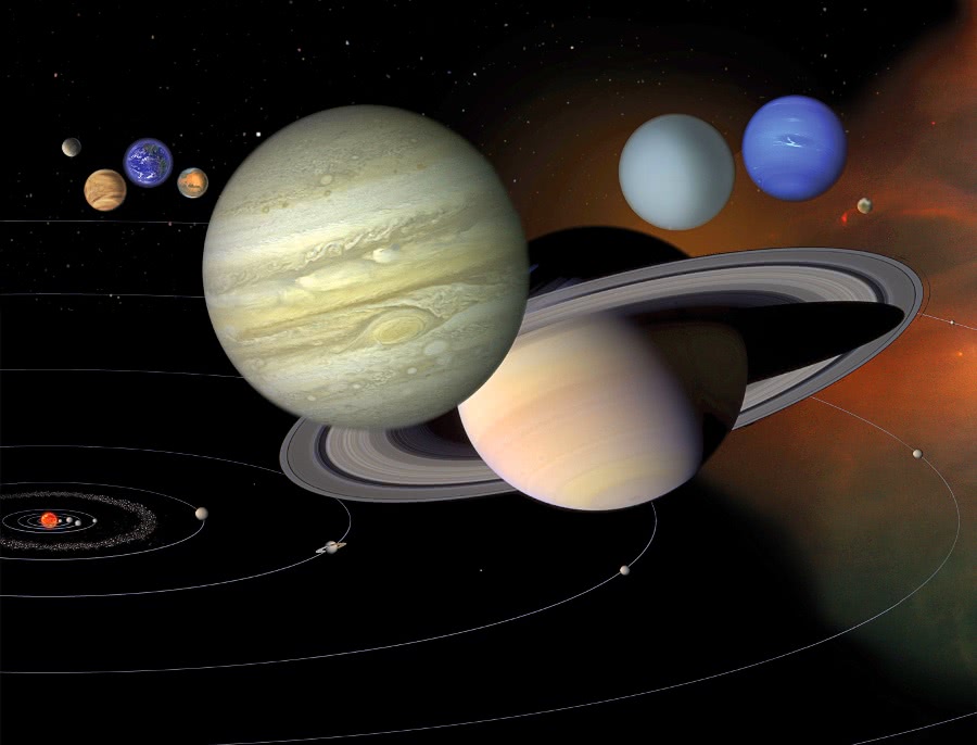 solar system planet sizes