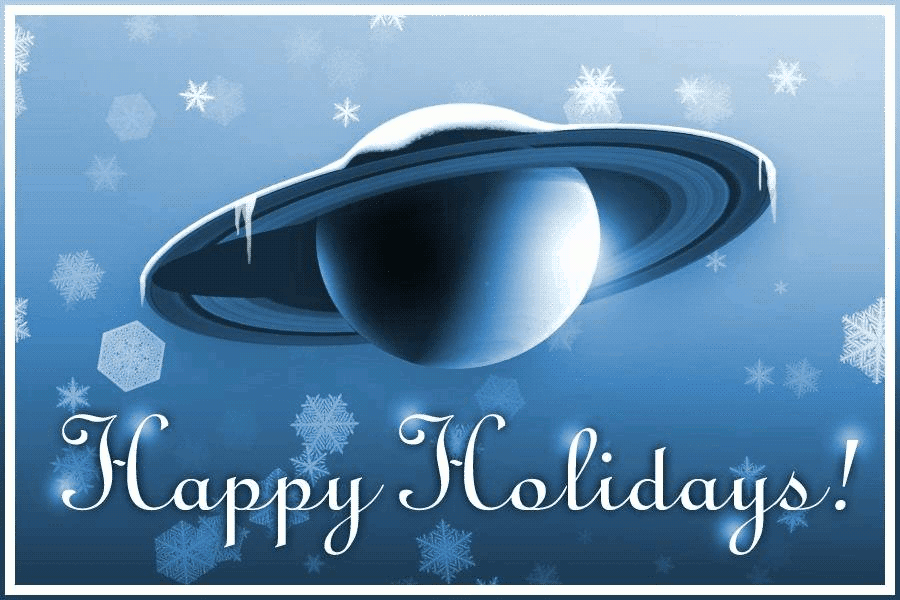 happy holidays from Saturn
