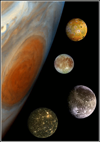 jupiter and moons composite