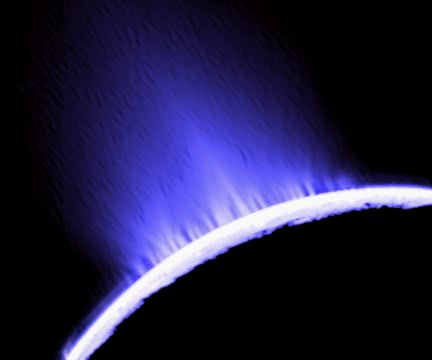 ice geysers on Saturn moon Enceladus