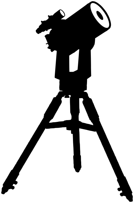 catadioptric telescope on tripod