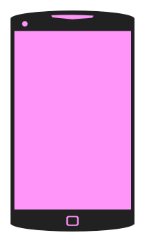 smartphone simple black pink