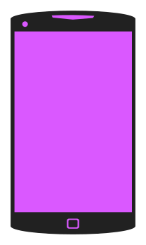 smartphone simple black purple