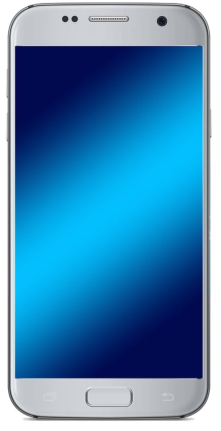 smartphone generic silver blue