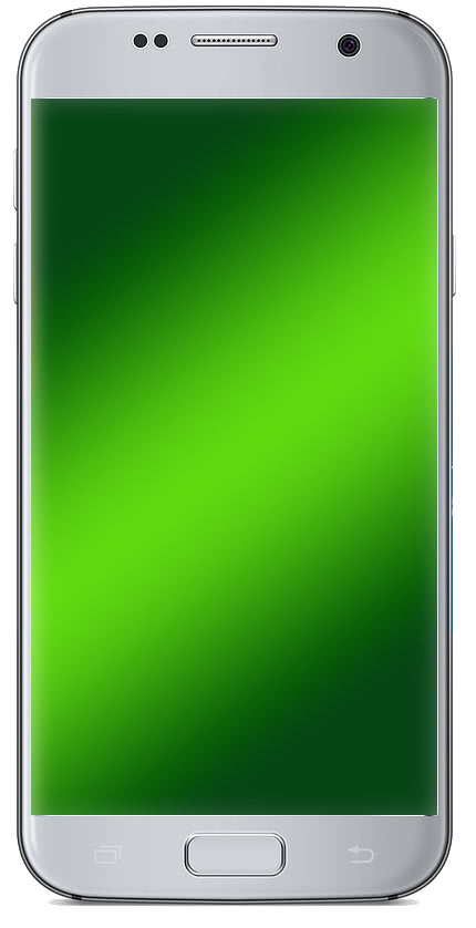 smartphone generic silver green