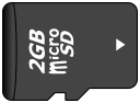 micro SD card horizontal