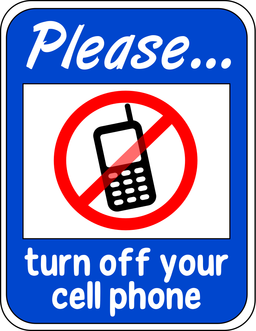 turn off cellphone sign